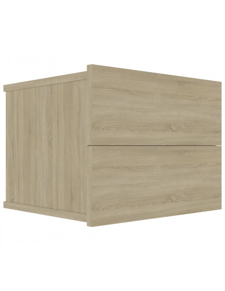 Comodini 2 pz Rovere Sonoma 40x30x30 cm in Legno Multistrato