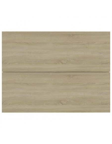 Comodini 2 pz Rovere Sonoma 40x30x30 cm in Legno Multistrato