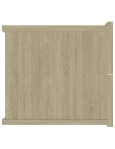 Comodino Rovere Sonoma 40x30x30 cm in Legno Multistrato