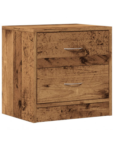 Comodino Legno Vecchio 40x30x40 cm in Truciolato