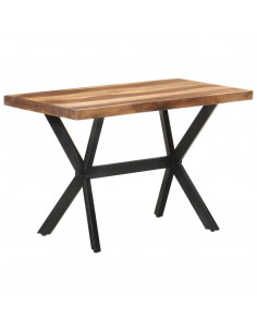 Tavolo da Pranzo 120x60x75 cm Legno Massello con Finitura Miele 2