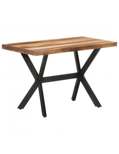 Tavolo da Pranzo 120x60x75 cm Legno Massello con Finitura Miele