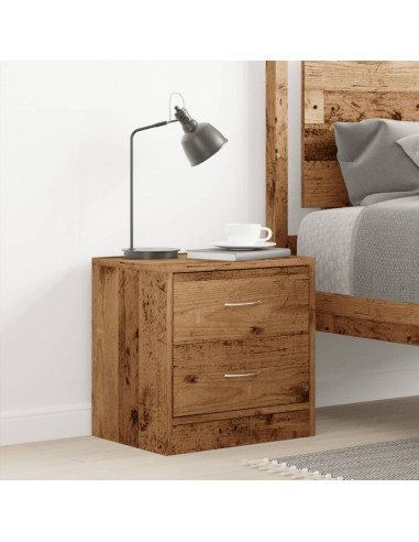 Comodino Legno Vecchio 40x30x40 cm in Truciolato