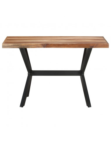 Tavolo da Pranzo 120x60x75 cm Legno Massello con Finitura Miele