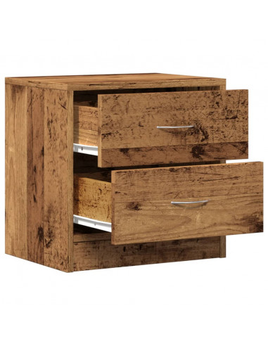 Comodino Legno Vecchio 40x30x40 cm in Truciolato