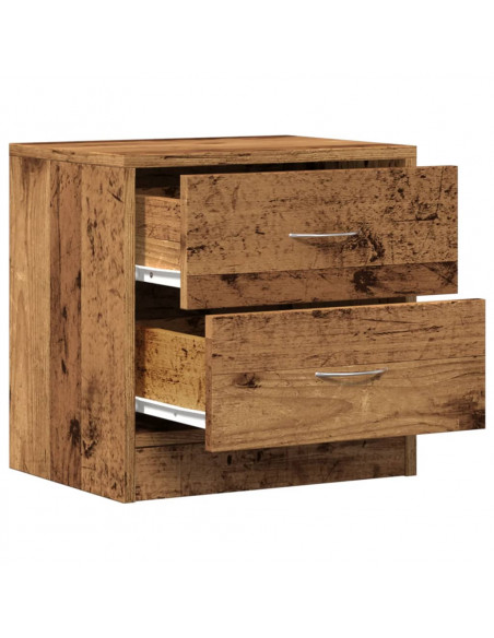 Comodino Legno Vecchio 40x30x40 cm in Truciolato