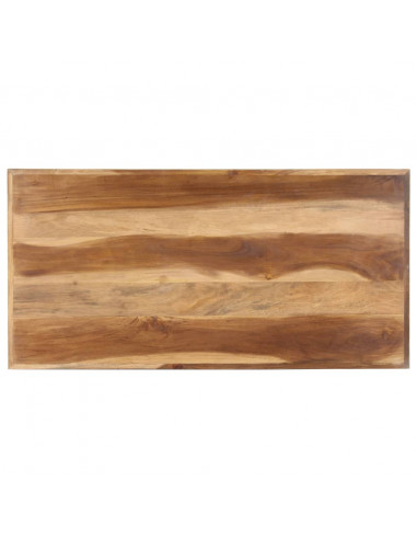 Tavolo da Pranzo 120x60x75 cm Legno Massello con Finitura Miele