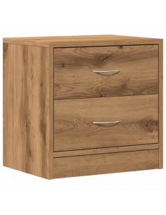 Comodino Rovere Artigianale 40x30x40 cm in Legno Multistrato 2