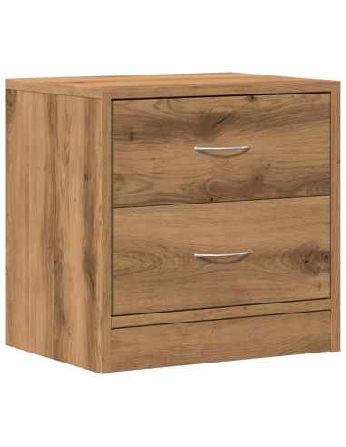 Comodino Rovere Artigianale 40x30x40 cm in Legno Multistrato