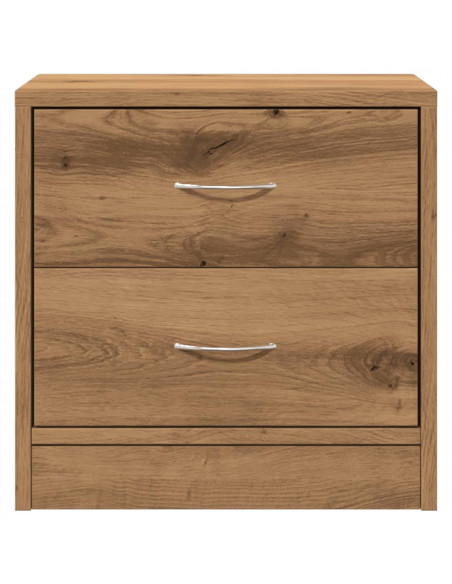 Comodino Rovere Artigianale 40x30x40 cm in Legno Multistrato
