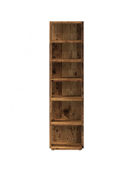 Scarpiera Legno Antico 28x27x102 cm in Legno Multistrato