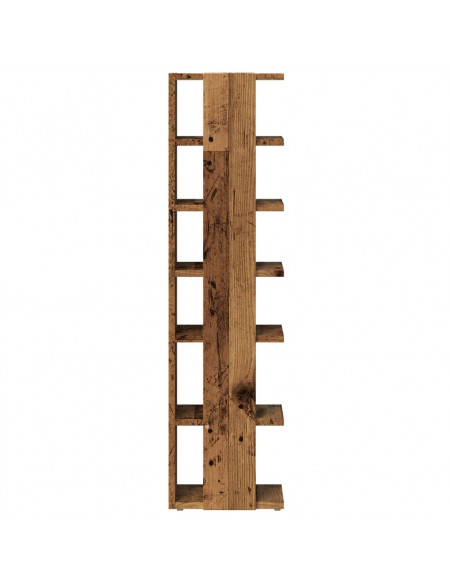 Scarpiera Legno Antico 28x27x102 cm in Legno Multistrato