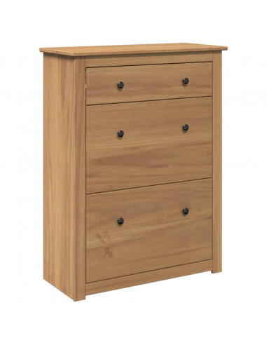 Scarpiera Panama 80x35x105 cm Legno Massello di Pino