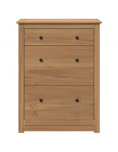 Scarpiera Panama 80x35x105 cm Legno Massello di Pino