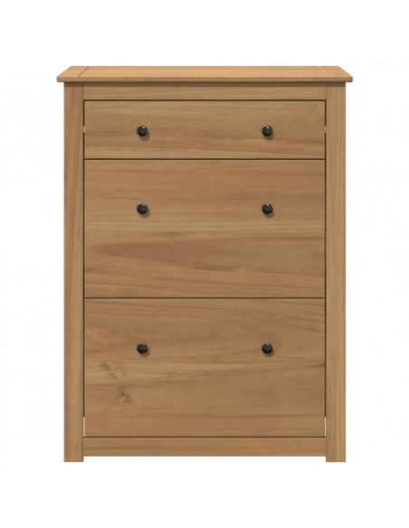 Scarpiera Panama 80x35x105 cm Legno Massello di Pino