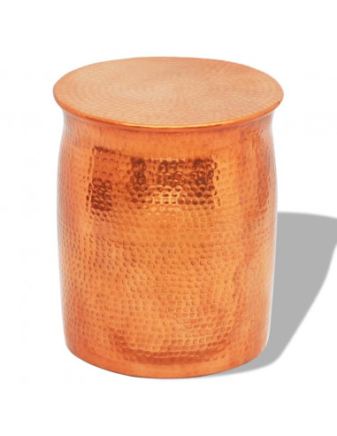 Sgabello/Tavolino Laterale Alluminio Battuto Colore Ottone/Rame