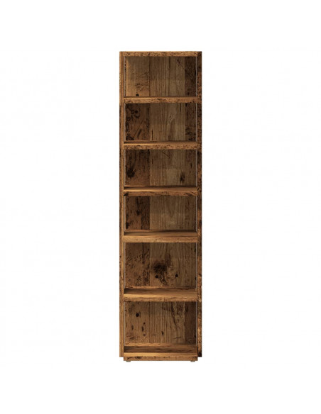 Scarpiere 2 pz Legno Antico 28x27x102 cm in Legno Multistrato