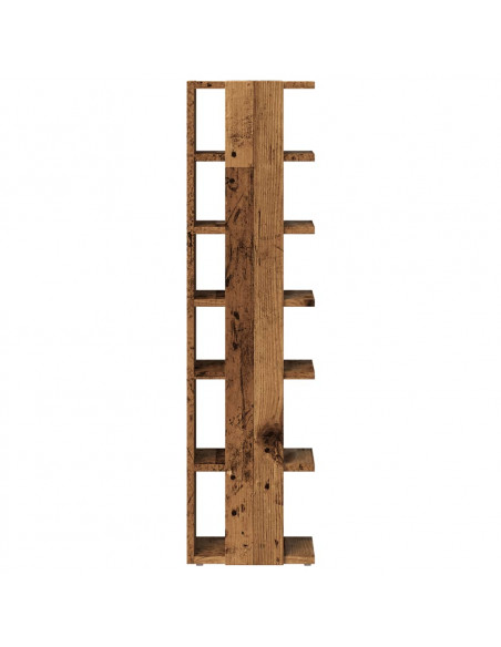 Scarpiere 2 pz Legno Antico 28x27x102 cm in Legno Multistrato