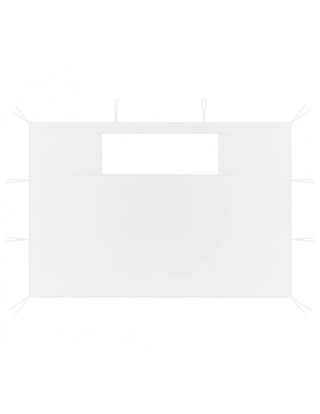 Pareti con Finestre per Gazebo 2 pz Bianche