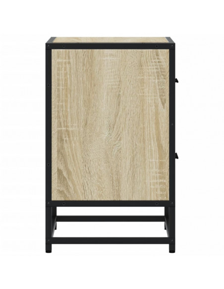 Comodini 2pz Rovere Sonoma 40x31x50 cm in Truciolato