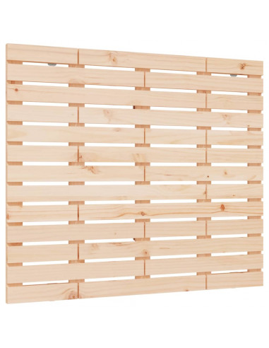 Testiera da Parete 126x3x91,5 cm in Legno Massello di Pino