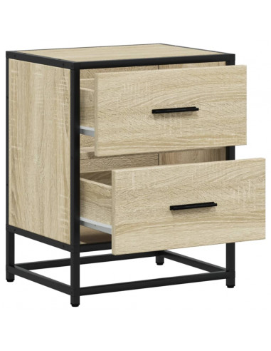Comodini 2pz Rovere Sonoma 40x31x50 cm in Truciolato