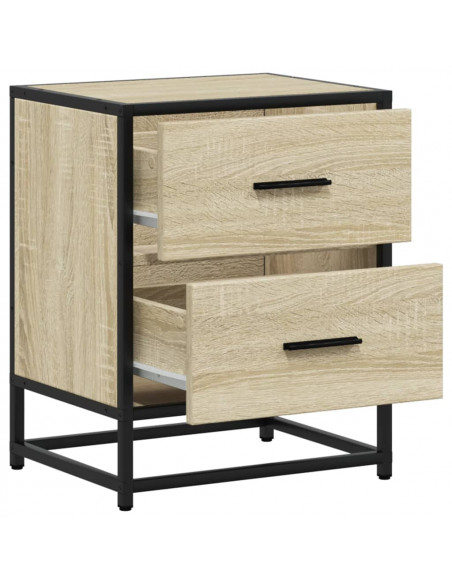 Comodini 2pz Rovere Sonoma 40x31x50 cm in Truciolato