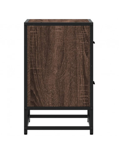 Comodini Rovere Marrone 2 pz 40x31x50 cm in Truciolato