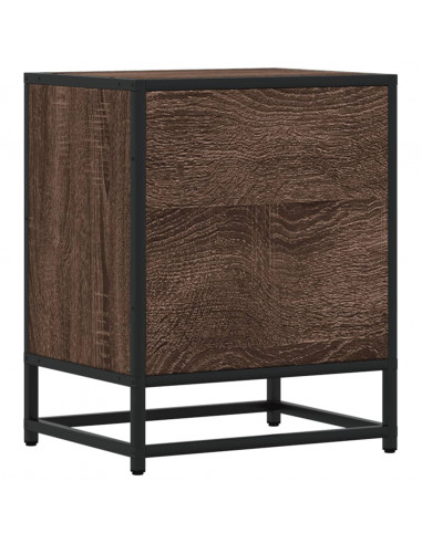 Comodini Rovere Marrone 2 pz 40x31x50 cm in Truciolato