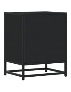Comodino Nero 40x31x50 in Truciolato 2