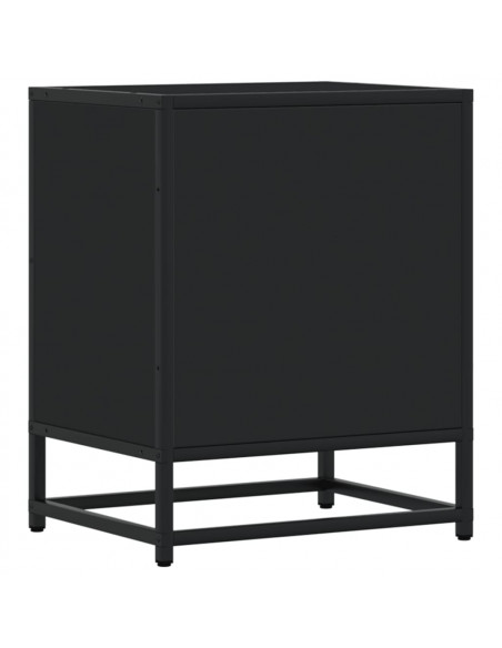 Comodino Nero 40x31x50 in Truciolato