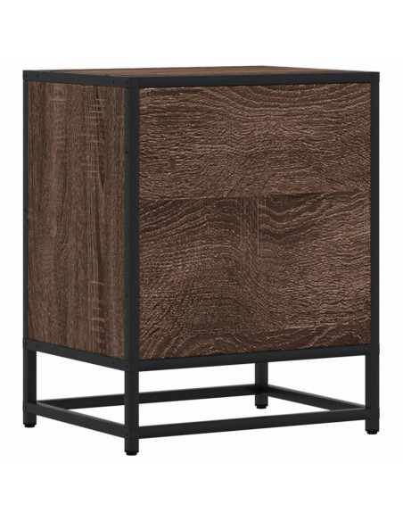 Comodino Rovere Marrone 40x31x50 cm in Truciolato