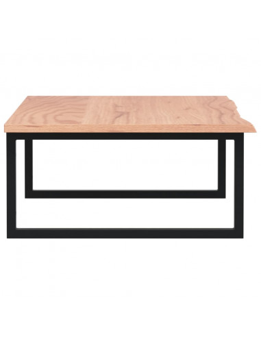 Ripiano a Parete per Lavabo in Acciaio e Massello di Rovere