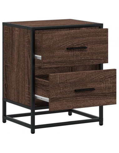 Comodino Rovere Marrone 40x31x50 cm in Truciolato