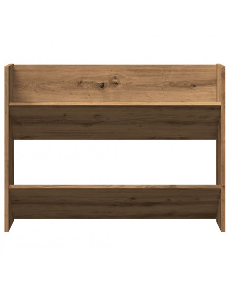 Scarpiera a Muro Rovere Artigianale 80x18x60 cm in Truciolato