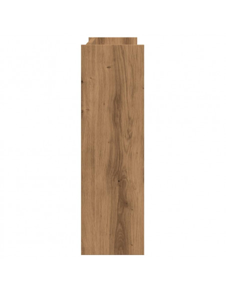 Scarpiera a Muro Rovere Artigianale 80x18x60 cm in Truciolato