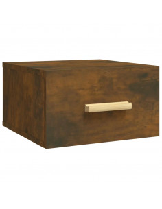 Comodino a Muro Rovere Fumo 35x35x20 cm 2