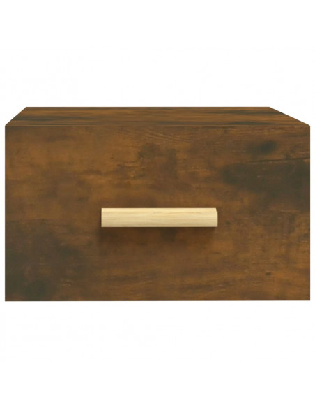 Comodino a Muro Rovere Fumo 35x35x20 cm