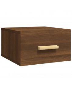 Comodino a Muro Rovere Marrone 35x35x20 cm 2