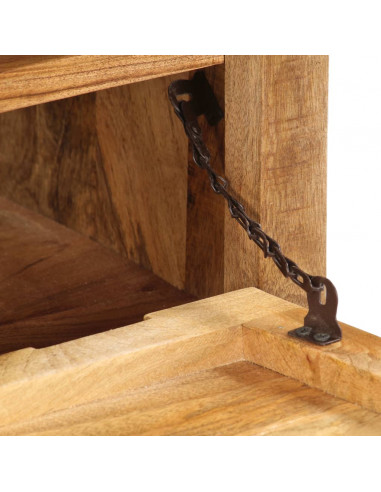 Scarpiera 86x35x55 cm in Legno Massello di Mango