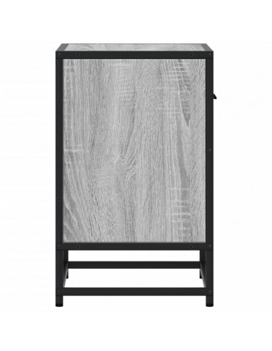 Comodini 2 pz Grigio Sonoma 40x31x50 cm in Truciolato