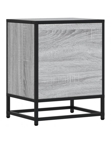 Comodini 2 pz Grigio Sonoma 40x31x50 cm in Truciolato