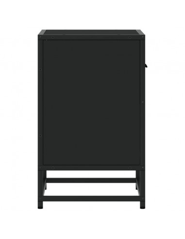 Comodini 2 pz Neri 40x31x50 in Truciolato