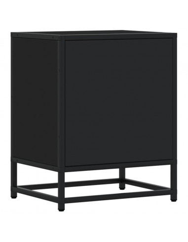 Comodini 2 pz Neri 40x31x50 in Truciolato