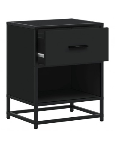 Comodini 2 pz Neri 40x31x50 in Truciolato