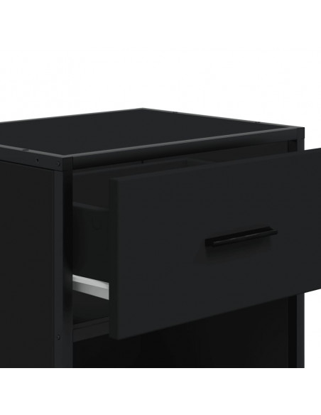 Comodini 2 pz Neri 40x31x50 in Truciolato
