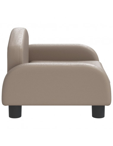 Divano per Bambini Cappuccino 50x40x30 cm in Similpelle