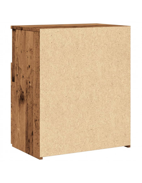 Comodini Legno Antico 2 pz 50x32x60 cm in Legno Multistrato