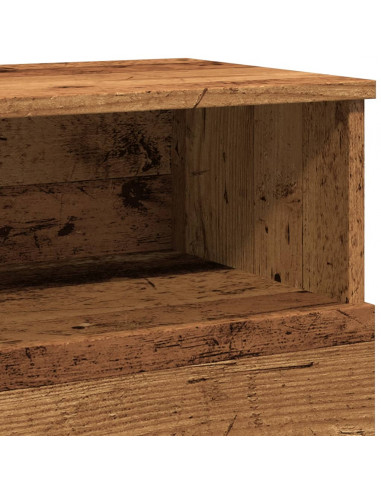 Comodini Legno Antico 2 pz 50x32x60 cm in Legno Multistrato