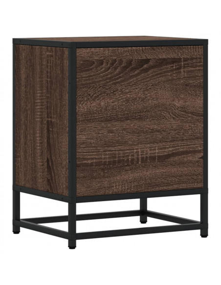 Comodini Rovere Marrone 2 pz 40x31x50 cm in Truciolato